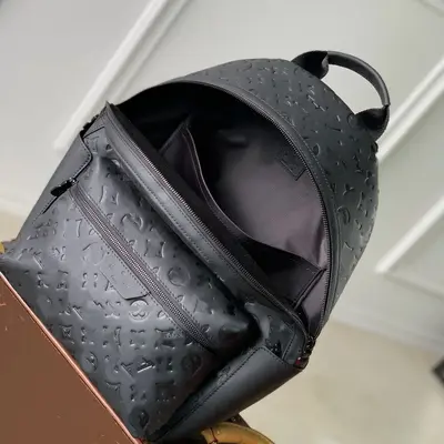Men's Genuine Leather Business Backpack, Large Capacity - 4