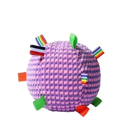 Hundespielzeug Quietschball mit Glöckchen, strapazierfähig, bissfest - 6