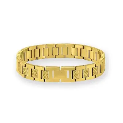 Krokodilmuster-Armband Bestseller Europa und Amerika Titan-Stahl-Magnet-Armreif Herrenschmuck modischer breiter Edelstahl wasserdicht Armband - 12