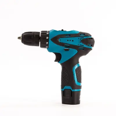 Cross-border New Style Rechargeable Cordless Drill 12V Lithium Battery Drill Driver Electric Screwdriver Power Tool Set