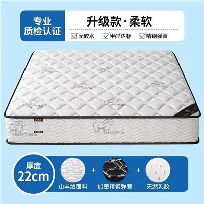 Economy Silent Spring Latex Mattress, 20 cm Thick, Coconut Palm Layer - 9