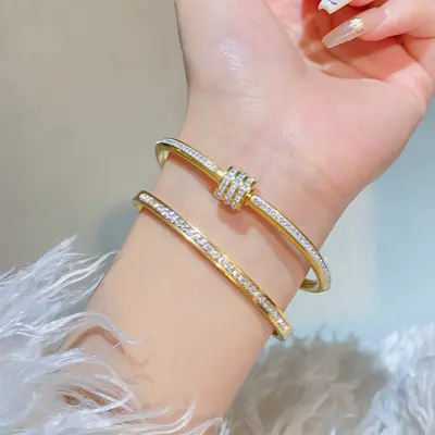 Titaniumbracelet mit Sternenmuster, Damen, Paarmodell - 4