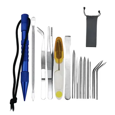 Marlinspike Set with Paracord Needle, Stainless Steel DIY Weaving Needle