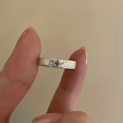 925 silver matte ring women, simple and versatile - 11