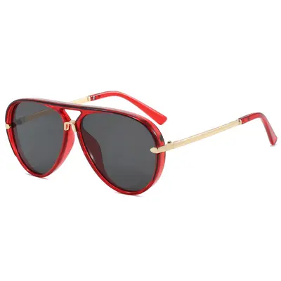 Oversized Frame Fashion Sunglasses, Minimalist Versatile Style - 9