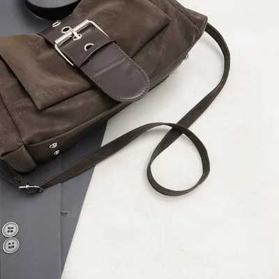 Women's Underarm Bag, Retro Shoulder Bag with Crossbody Strap - 3