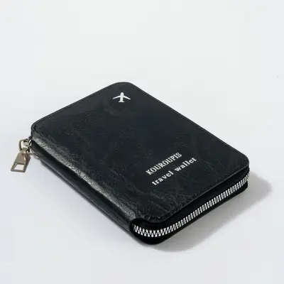Passport Bag with Zipper, RFID Protection, Multifunctional