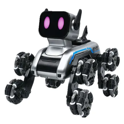 Uzaktan kumandalı sekiz tekerlekli akrobasi robot köpek, sensörlü akıllı oyuncak - 6