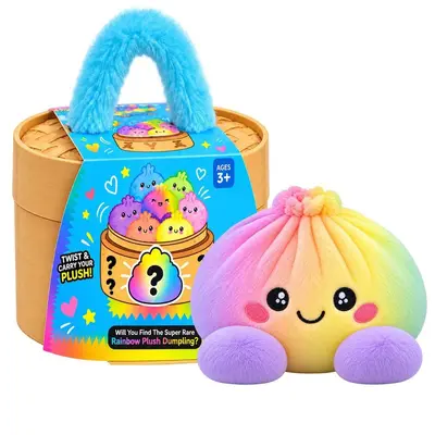 Plush Dumpling Stress Toy with Steamer