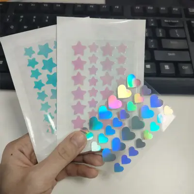 Hydrocolloid Star Acne Patch, Laser Holographic, Waterproof, Portable - 3