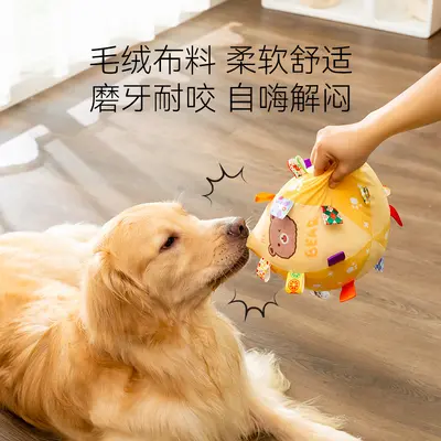 Large Plush Squeaky Ball for Medium and Large Dogs