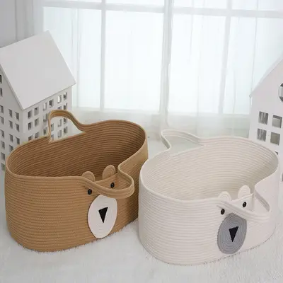 Cotton Rope Baby Portable Handheld Basket - 2