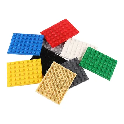 Small Brick Building Block Base Plate 6x8 Educational Plastic Toy 1 kg - 5