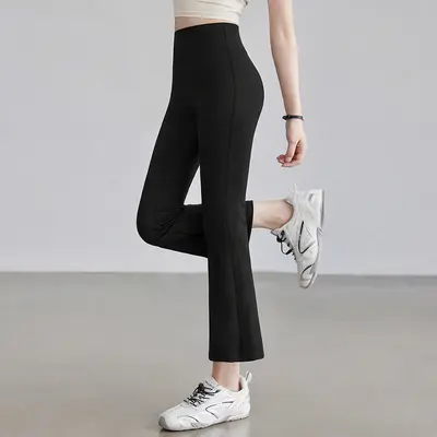 Women's High-Waist Butt-Lifting Thin Yoga Pants, Quick-Dry Pilates Leggings - 9