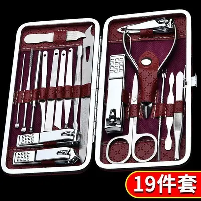 剪指甲刀套装全套指甲剪套盒斜口指甲钳修脚工具掏耳朵挖耳勺神器 - 8