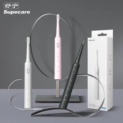 Supecare Rechargeable Vibrating Electric Toothbrush Model 889A20 Soft Bristles - 1