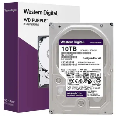 WD Purple PRO 10TB gözetim 7200 RPM