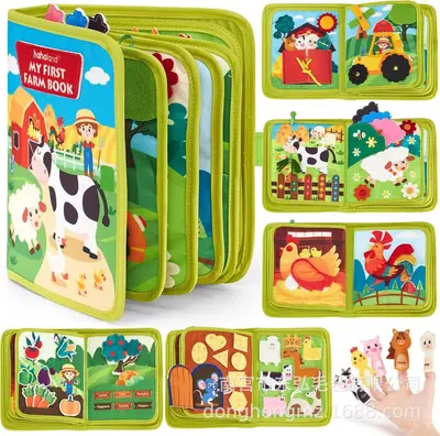 Felt Early Education Book for Kids, Busy Book, Tear Book - 8