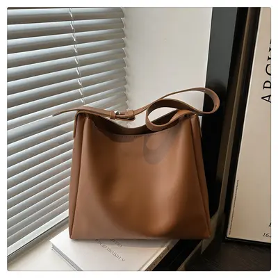 Große Damen-Pendlertasche, Mutter-Kind-Tasche, Vintage-Eimertasche - 3