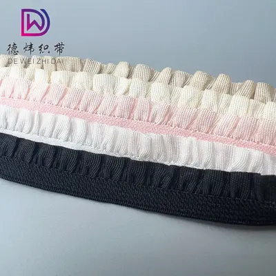 Naylon Elastik Bant, 1,0 cm ve 1,5 cm Parlak Kumaş, Oyuncak Bebek Giysisi için - 5
