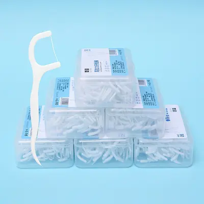 Disposable dental floss stick family pack, portable ultra-thin - 4