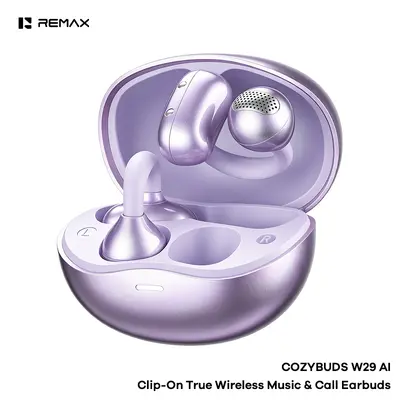 REMAX Açık Tip Kulak Klipsi Bluetooth Kulaklık AI Akıllı Çeviri OWS Kulak İçine Girmeden Gerçek Kablosuz Kulaklık W29AI - 10