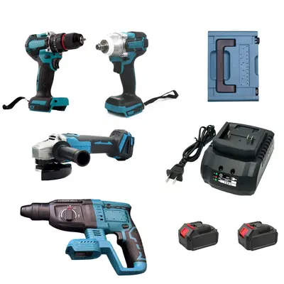 Electric drill set, 4-piece, industrial grade, high power - 9