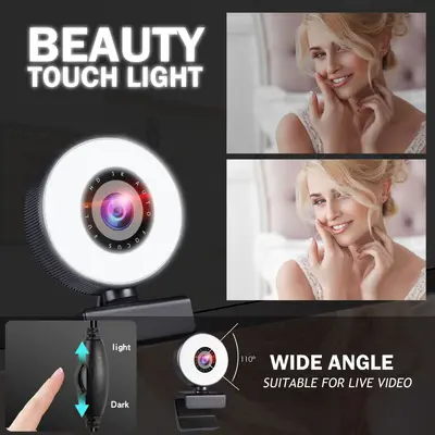4K auto-focus webcam 2K driver-free