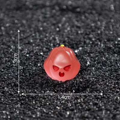Cross-Border New Product Halloween Glow-in-the-Dark Mini Pumpkin Doll House DIY Decoration Accessories Miniature Landscape Tabletop Ornament - 10