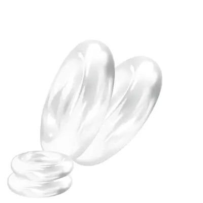 Men's Vibrating Penis Ring, Time Delay, Transparent Multi-Color - 7