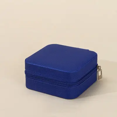 Jewelry Storage Box Travel Portable Zipper Pouch Earrings Earring Lipstick Ring Packaging Jewelry Box Pearl Small Square Box - 12