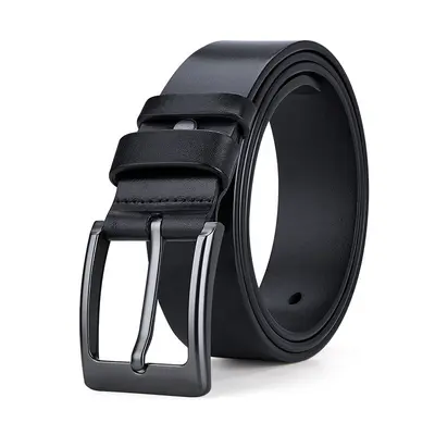 Emperor Paul Men's Genuine Leather Belt Real Leather Belt Pin Buckle First Layer Cowhide Belt Men's Niche Fashion Belt Premium - 6
