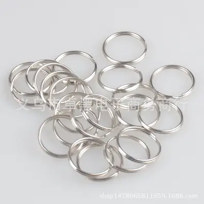 Metal Keychain, Nickel-Plated Iron Ring, Stainless Steel Ring - 7