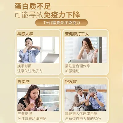 汤臣倍健白金蛋白质粉乳清蛋白营养粉中老年人补充营养免疫