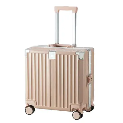 Carry-On Suitcase, Aluminum Frame, 18 Inch, Silent Wheels, Combination Lock - 11