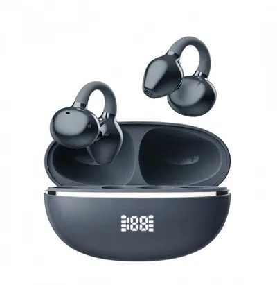 Grenzüberschreitender Bestseller GQ-13 Ohrclip-Bluetooth-Kopfhörer mit Geräuschunterdrückung, niedriger Latenz, verlustfreiem Sound, offenes Design mit Ohrschmuck und Strass - 11