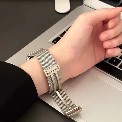 Apple Watch S10 Strap, Milanese Magnetic Sport Band, Compatible with Ultra