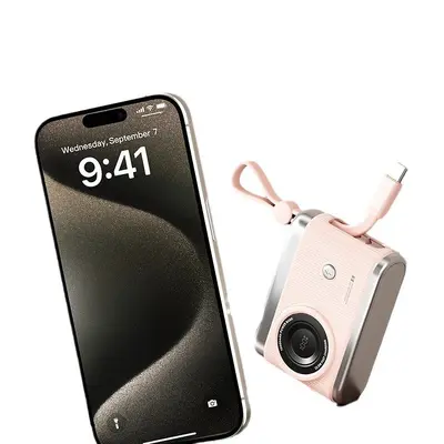 Kreative Cross-Border Kamera Powerbank mit 3C-Zertifizierung 10000mAh 22.5W integriertes Kabel Schnellladefunktion mobile Stromversorgung Blitzladung