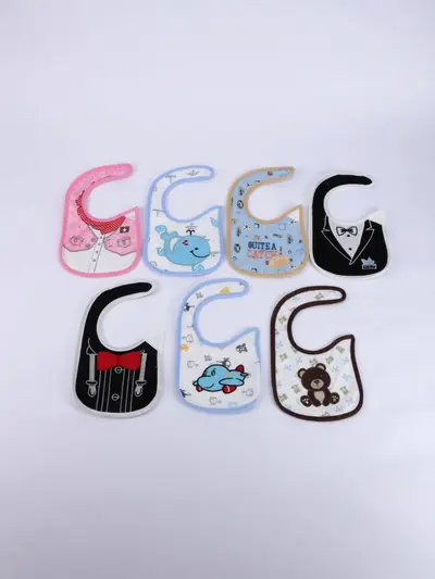 Class A Cotton Printed Baby Feeding Bib, Waterproof