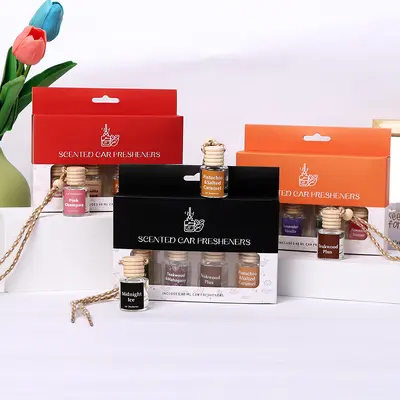 Asılabilir Araç İçi Aroma Seti 4'lü Paket Kalıcı Esansiyel Yağlı Parfüm