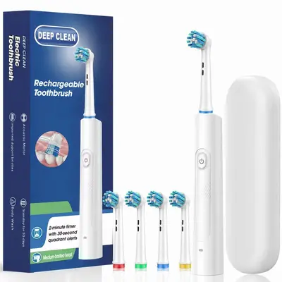 Adult Rotating Electric Toothbrush, Waterproof, Long Battery Life