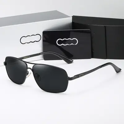 Neue Herren-Sonnenbrille mit quadratischem Rahmen und Polarisierung, personalisierte Trend-Herren-Frühjahrsbügel-Sonnenbrille 557 Exportpopuläre Sonnenbrille