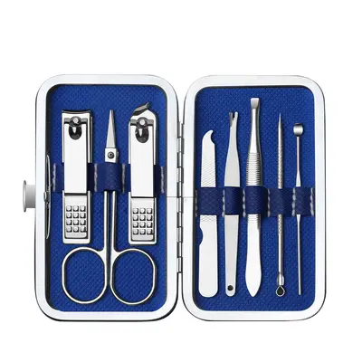 新款指甲刀套装家用指甲钳修甲工具指甲剪8件套挖耳勺粉刺针全套 - 8