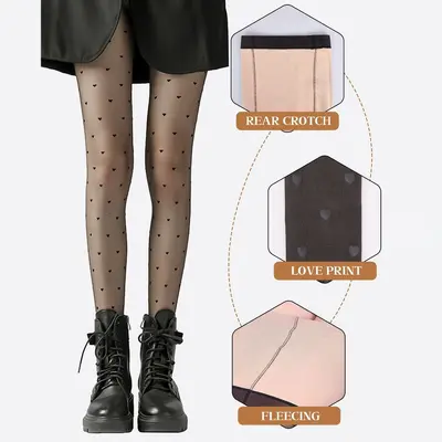 Thin Printed Spring/Autumn Leggings, 80g, Black, Slimming - 7