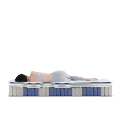 Hilton Five-Star Pocket Spring Mattress, Roll-Packed, Memory Foam and Latex