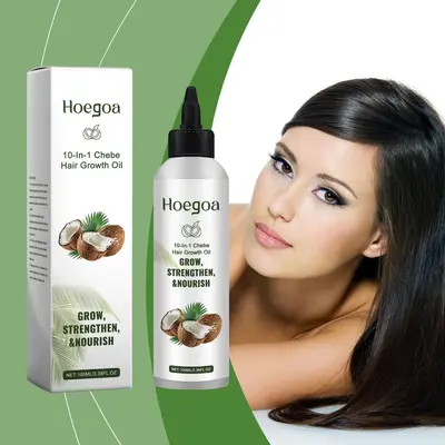 HOEGOA hindistan cevizi saç bakım yağı, bitkisel özlü, parlatıcı - 1