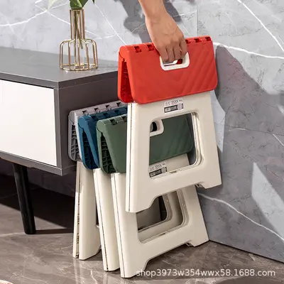 Ekstra kalın eğlence taşınabilir plastik katlanır sandalye avlu açık yetişkin ve çocuk katlanır tabure balıkçılık tren mini küçük