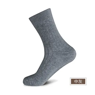 Herren-Baumwollarbeitssocken für alle Jahreszeiten, dicke Mittellängen-Socken für Herbst und Winter, doppelt gestrickte, vollständig baumwollene, geruchsbekämpfende Socken, Zhuji-Socken. - 11