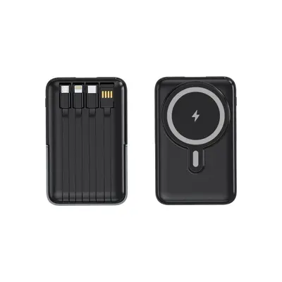 Cross-border Foreign Trade KC15W Magnetic Wireless Fast Charging Metal Stand Power Bank 10000/20000mAh Large Capacity Mobile