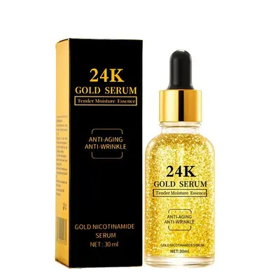 24K Altın Hiyalüronik Asit Serumu, Nemlendirici Niasinamid Konsantre Serum - 8